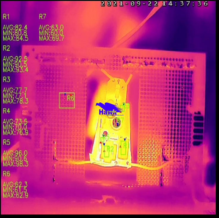 红外热成像应用第三期之电路板温度热成像监测